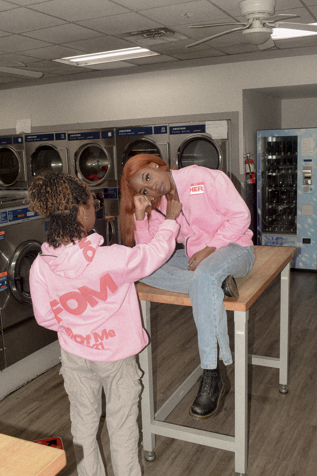 Hello my name is HER" FullZip Hoodie